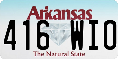 AR license plate 416WIO
