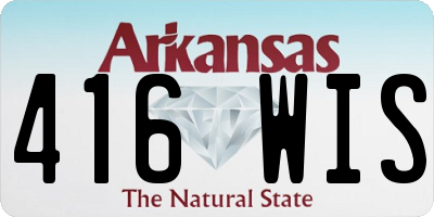 AR license plate 416WIS