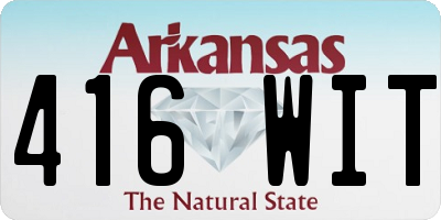 AR license plate 416WIT