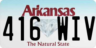 AR license plate 416WIV