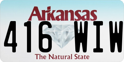 AR license plate 416WIW