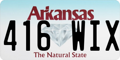 AR license plate 416WIX