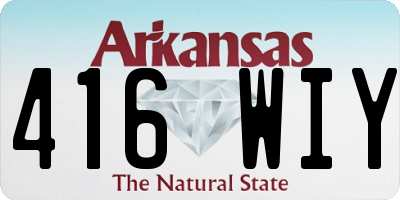 AR license plate 416WIY