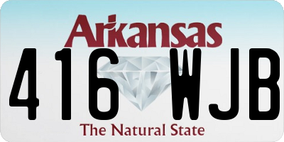 AR license plate 416WJB