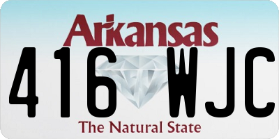 AR license plate 416WJC