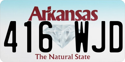 AR license plate 416WJD