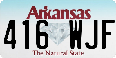 AR license plate 416WJF