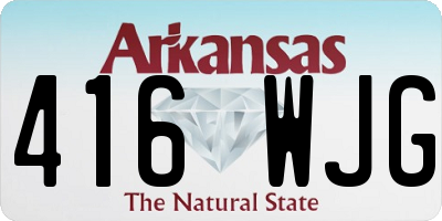 AR license plate 416WJG