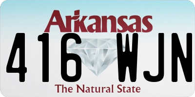 AR license plate 416WJN