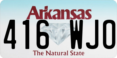 AR license plate 416WJO