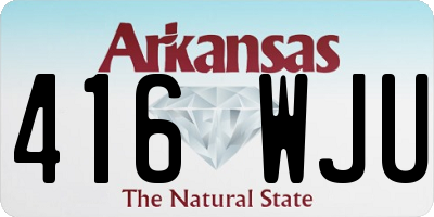 AR license plate 416WJU
