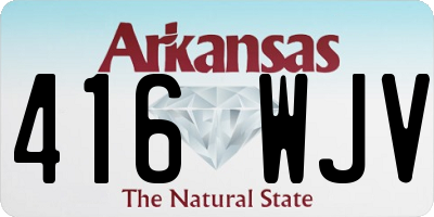 AR license plate 416WJV
