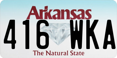 AR license plate 416WKA