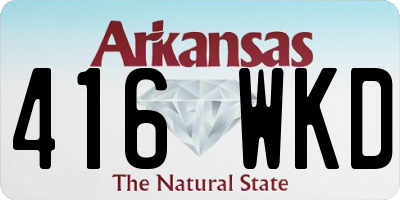 AR license plate 416WKD