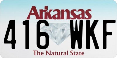 AR license plate 416WKF