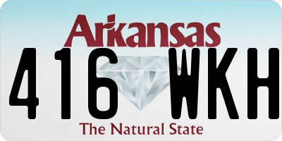 AR license plate 416WKH