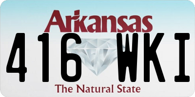 AR license plate 416WKI