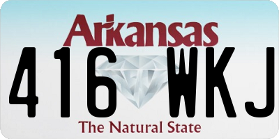 AR license plate 416WKJ
