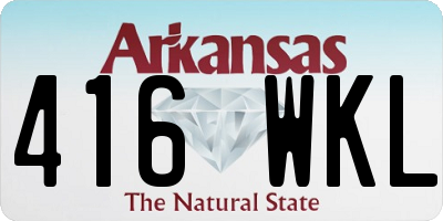 AR license plate 416WKL