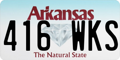 AR license plate 416WKS