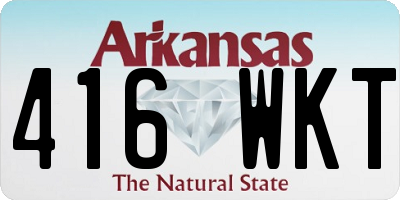AR license plate 416WKT