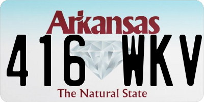 AR license plate 416WKV