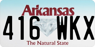 AR license plate 416WKX