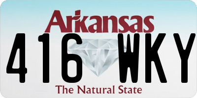 AR license plate 416WKY