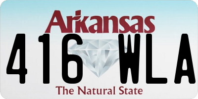 AR license plate 416WLA