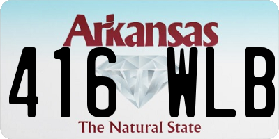 AR license plate 416WLB