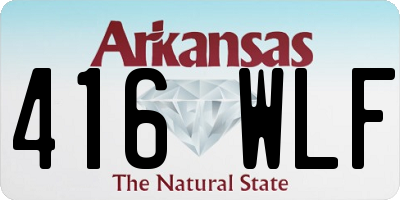 AR license plate 416WLF