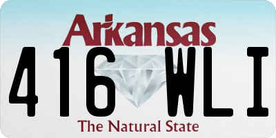 AR license plate 416WLI