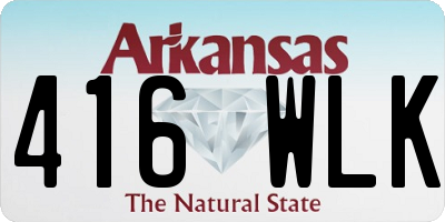 AR license plate 416WLK