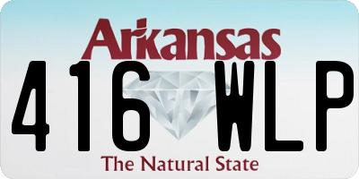 AR license plate 416WLP
