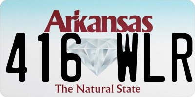 AR license plate 416WLR