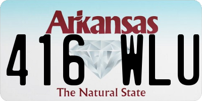 AR license plate 416WLU