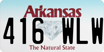AR license plate 416WLW