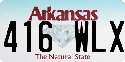 AR license plate 416WLX