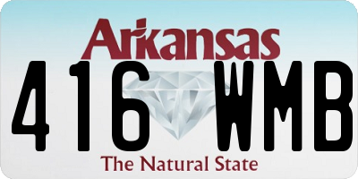 AR license plate 416WMB