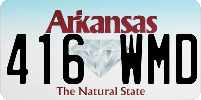 AR license plate 416WMD