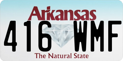 AR license plate 416WMF