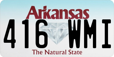 AR license plate 416WMI