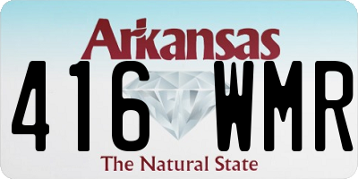 AR license plate 416WMR