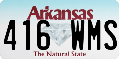 AR license plate 416WMS