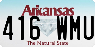 AR license plate 416WMU
