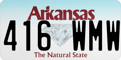 AR license plate 416WMW