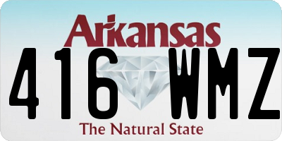 AR license plate 416WMZ
