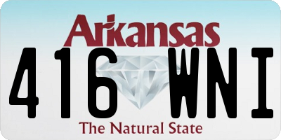 AR license plate 416WNI