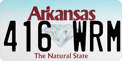 AR license plate 416WRM
