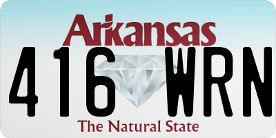 AR license plate 416WRN